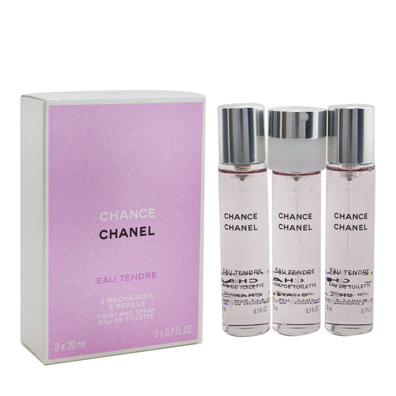 Chanel Chance Edt 3x20ml Spy Refills