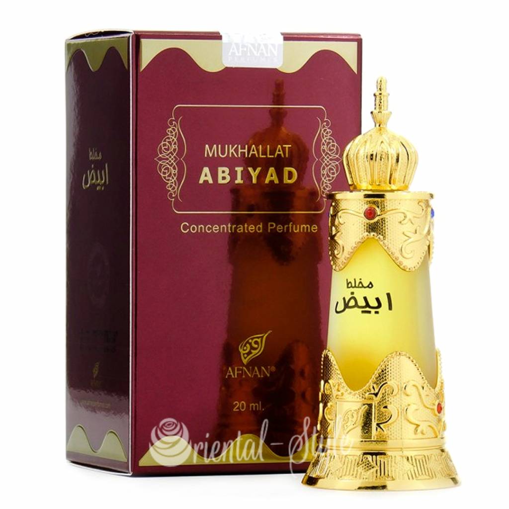 Afnan Mukhallat Abiyad Unisex Concentrated Perfume Oil 20ml