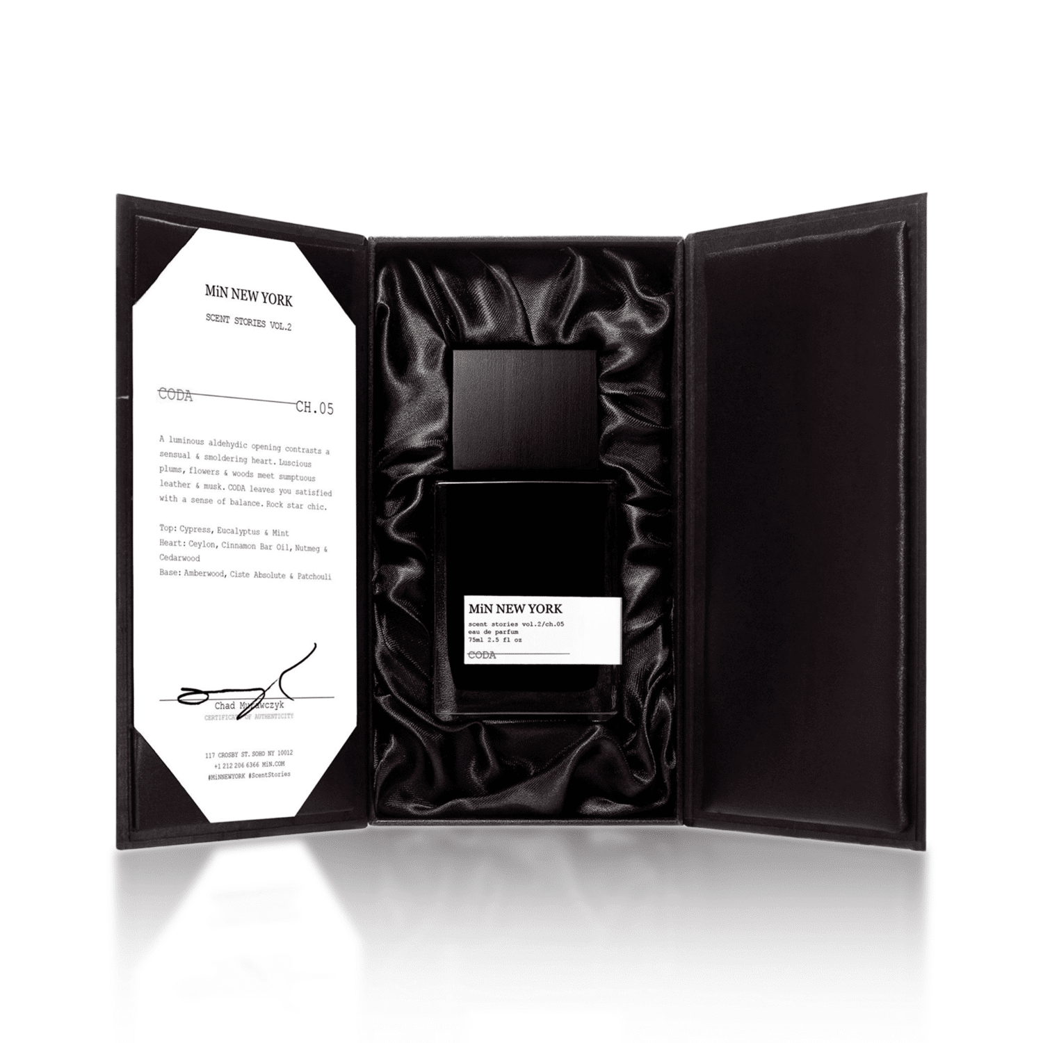 MiN New York Coda Eau de Parfum 75ml – Luxury Niche Woody Aromatic Unisex Fragrance - Image 4