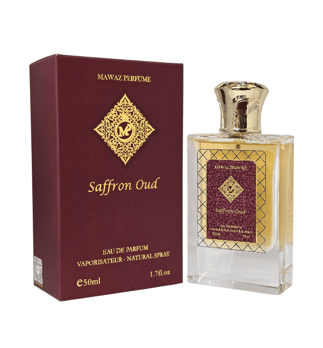 Mawaz Saffron Oud Eau De Parfum 50ml for Men | Woody Spicy Luxury Perfume | Limited Edition - Image 3