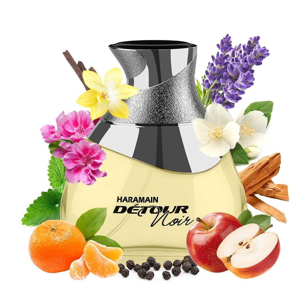 Exclusive Al Haramain Detour Noir EDP 100ml For Men And Women - Image 2