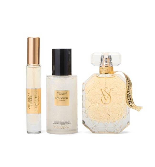 Victoria's Secret Bombshell Glamour EDP 3 Pieces Gift Set | Luxury Limited Edition Gift Set For Women - Image 2