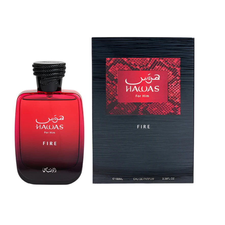 Exclusive Rasasi Hawas Fire Eau de Parfum 100ml for Men | Aromatic Aquatic Perfume - Image 4