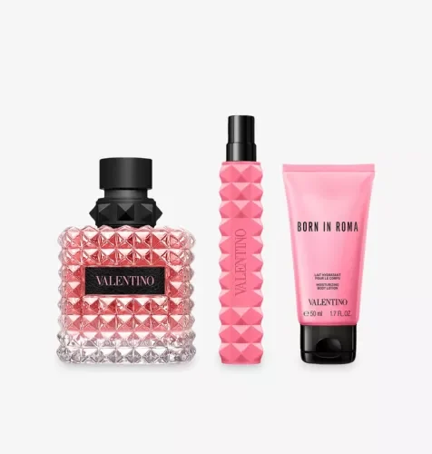 Valentino Donna Born In Roma EDP 3 Pieces Gift Set | Luxury Oriental Floral Gift set for Women - Image 2