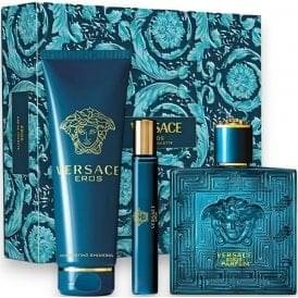 Versace Eros Parfum Gift Set 100ml + 10ml + Shower Gel | Luxury Long Lasting Men’s Fragrance - Image 3