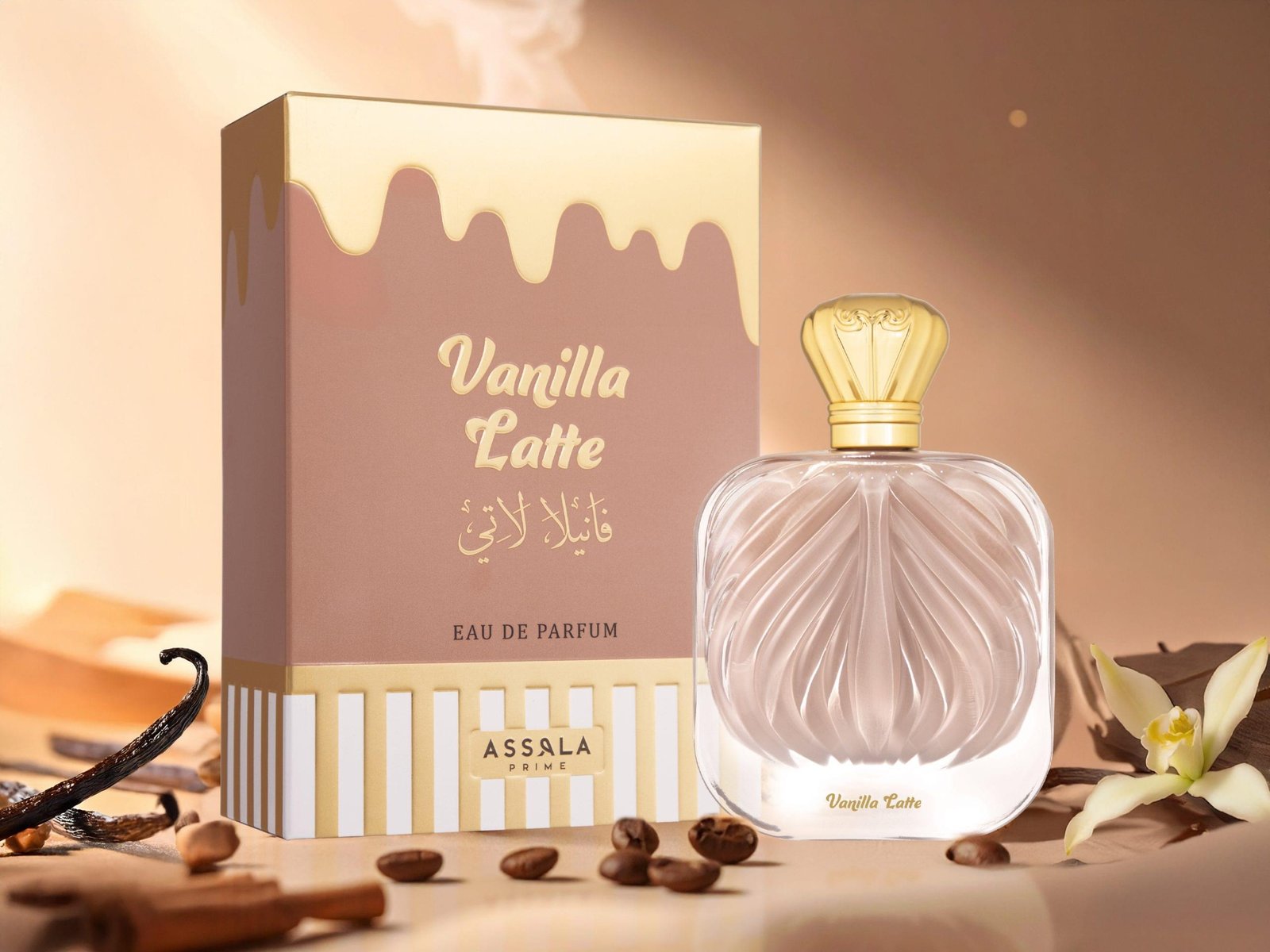 Assala Prime Vanilla Latte EDP 100ml | Luxury Sweet Gourmand Caramel Fragrance For Women - Image 4