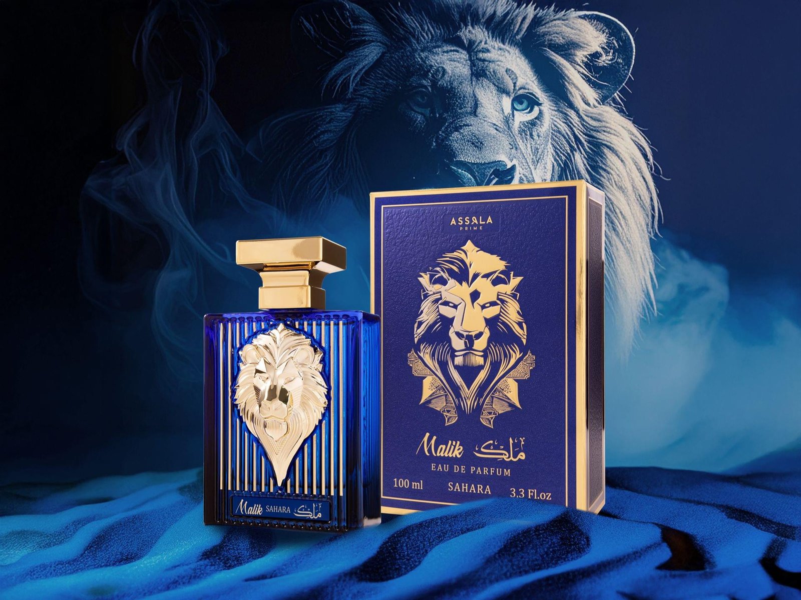 Assala Prime Malik Sahara EDP 100ml | Luxury Aromatic Woody Amber Fragrance For Men - Image 4