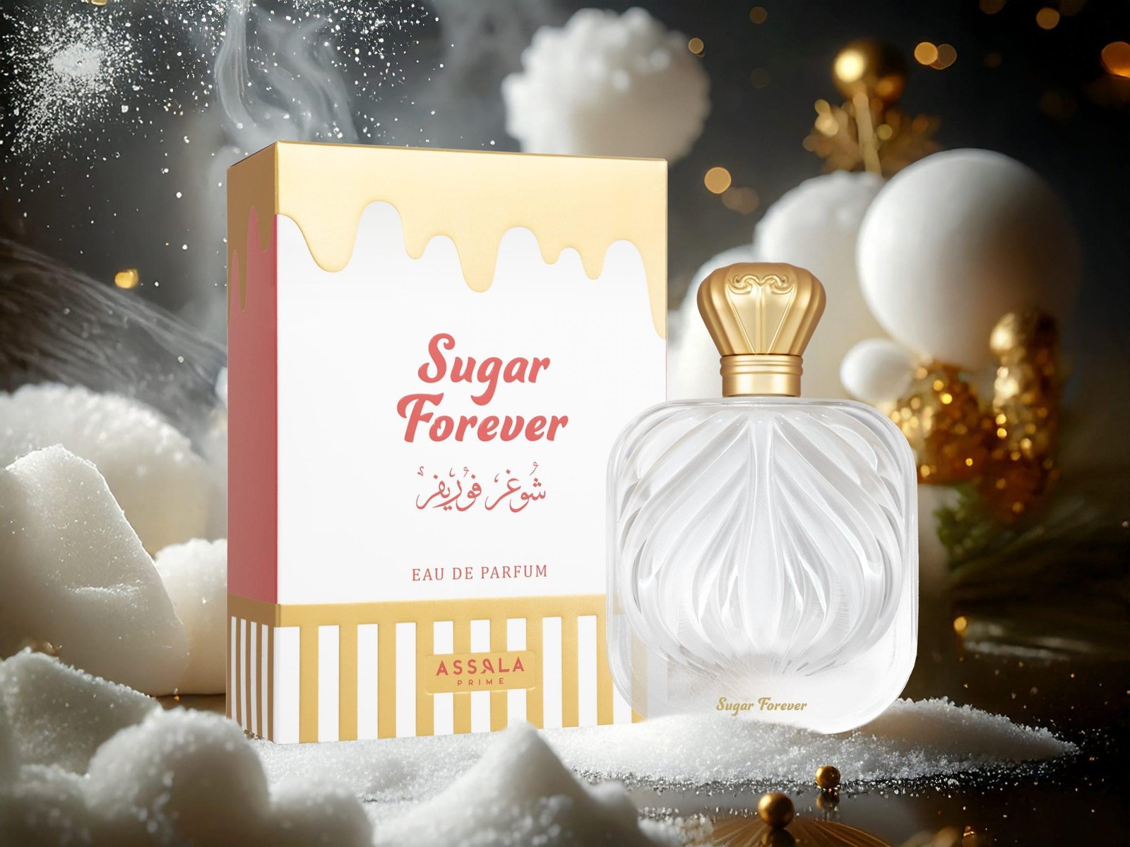 Assala Prime Sugar Forever EDP 100ml | Luxury Sweet Gourmand Vanilla Fragrance For Women - Image 3